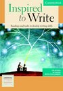 Inspired to Write Student's Book  Readings and Tasks to Develop Writing Skills