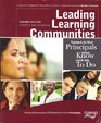 Leading Learning Communities Standards for What Principals Should Know and Be Able to Do