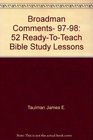 Broadman Comments 9798 52 ReadyToTeach Bible Study Lessons