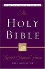 The Holy Bible: Revised Standard Version With Apocrypha : Genuine Cowhide Black : 50th Anniversary Edition