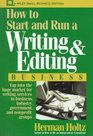How to Start and Run a Writing and Editing Business