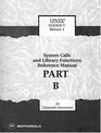 UNIX System V Release 4 System Calls  Library Functions Reference Manual for Motorola Processors