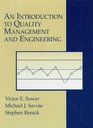 An Introduction to Quality Management and Engineering