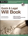 Quick  Legal Will Book