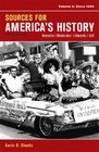 Sources for America's History Volume 2 Since 1865