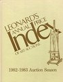 Leonard's ANNUAL Price Index of Art Auctions
