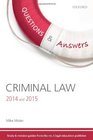 Q  A Revision Guide Criminal Law 2014  2015