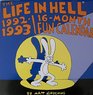 Life in Hell16 Month 1993 Calendar