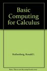 Basic Computing for Calculus