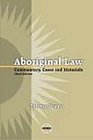 Aboriginal Law Cases Materials and Commentaries Cases Materials and Commentary
