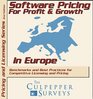 Software Pricing for Profit and Growth in Europe Benchmarks and Best Practices for Competitive Licensing and Pricing