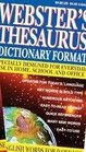 Webster's Thesaurus Dictionary Format