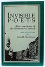 Invisible Poets AfroAmericans of the Nineteenth Century