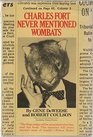 Charles Fort Never Mentioned Wombats (Doubleday science fiction)