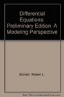 Differential Equations A Modeling Perspective