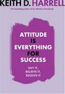 Attitude Is Everything for Success Say It Believe It Receive It