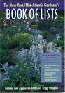 New York/MidAtlantic Gardener's Book of Lists