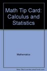 Math Tip Card Calculus and Statistics