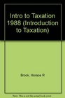 Introduction to Taxation 1988