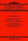 Jonathan Swift's On Poetrya Rapsody A Critical Edition With A Historical Introduction And Commentary