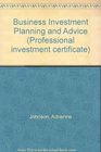 Business Investment Planning  Advice