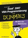 Excel 2007 VBAProgrammierung Fur Dummies