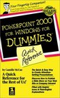 PowerPoint 2000 for Windows for Dummies Quick Reference