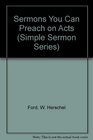 Sermons You Can Preach on Acts