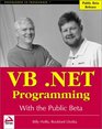 VBNET Programming with the Public Beta