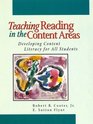 Teaching Reading in the Content Area  Developing Content Literacy For All Students