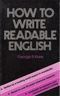 How to Write Readable English