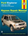Haynes Repair Manual Ford Explorer 20022006 Includes Mercury Mountaineer
