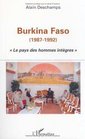Burkina Faso 19871992  Le pays des hommes integres