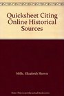 Quicksheet Citing Online Historical Sources