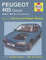 Peugeot 405 Diesel Service and Repair Manual 19881997