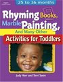 Rhyming Books Marble Painting  Many Other Activities for Toddlers  25 to 36 Months