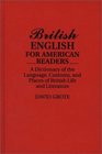 British English for American Readers