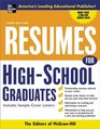 Resumes for High School Graduates 3e