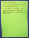 Personal and Social Education in Secondary Schools