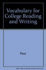 Vocabulary for College Reading and Writing