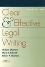 Clear and Effective Legal Writing