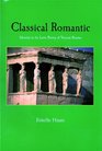 Classical Romantic Identity in the Latin Poetry of Vincent Bourne