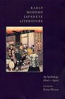 Early Modern Japanese Literature  An Anthology 16001900