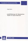 Leseforderung Mit Literarischen Texten Im DazUnterricht Bausteine Fur Einen Integrativen Deutschunterricht