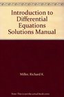 Introduction to Differential Equations Solutions Manual