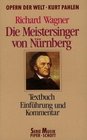 Die Meistersinger von Nrnberg Textbuch