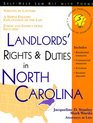 Landlords' Rights and Duties in North Carolina With Forms