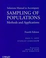 Sampling of Populations Solutions Manual Methods and Applications