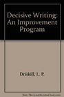 Decisive Writing An Improvement Program