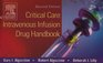 Critical Care Intravenous Infusion Drug Handbook